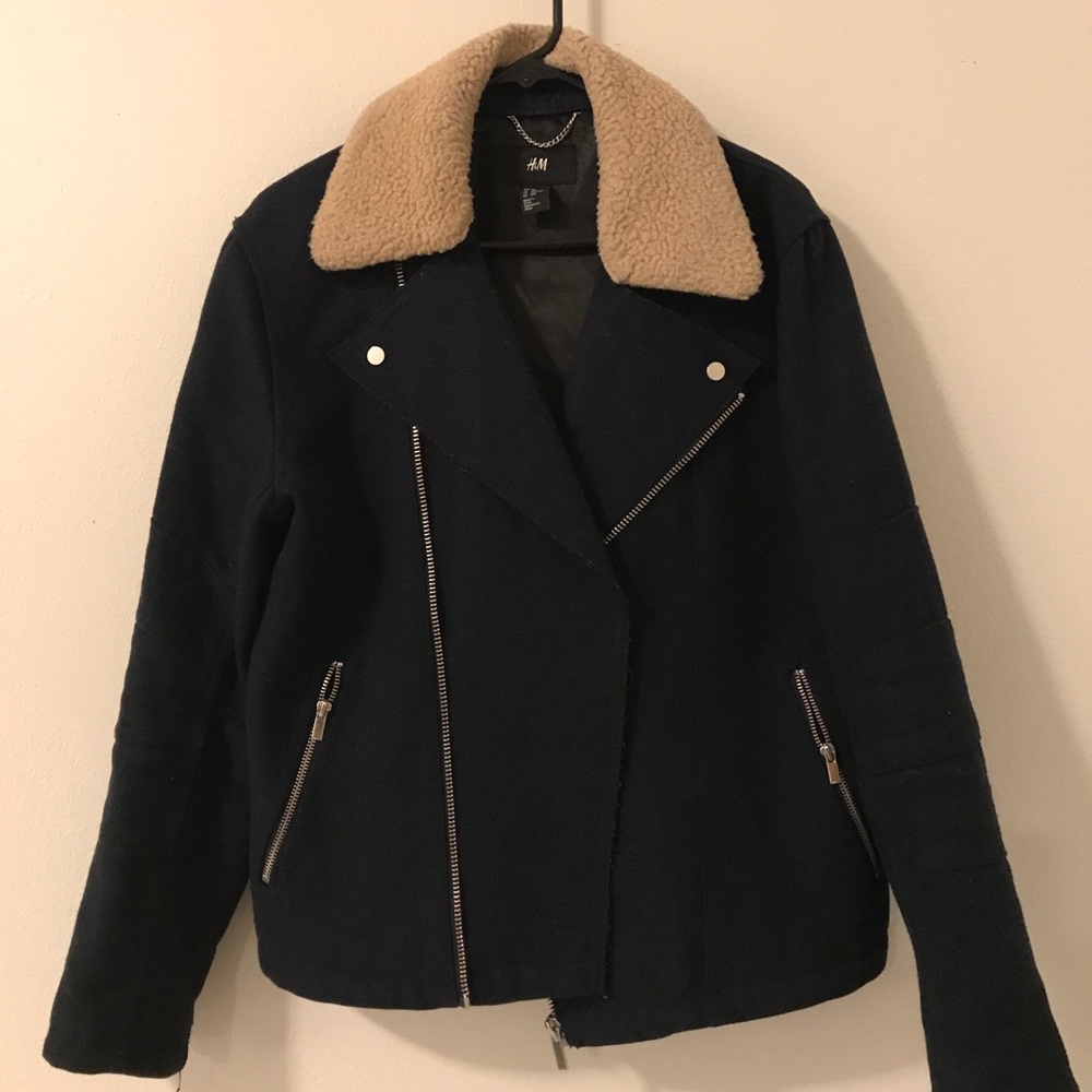 H&M Sherpa Moto Jacket